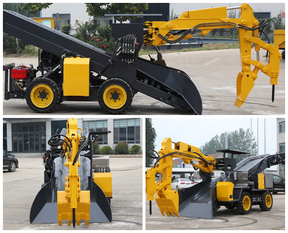 Высокоэффективная многофункциональная погрузчик с конвейером