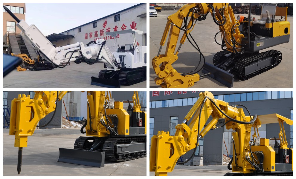 Mesin pembaikan yang disesuaikan untuk jalan raya