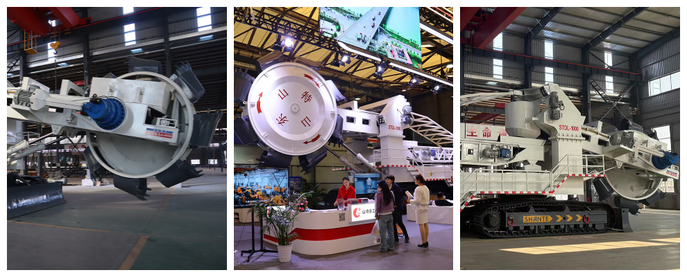 Excavatrice à roue à godet à port à haute efficacité