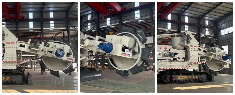 Excavatrice à roue à godet à port à haute efficacité