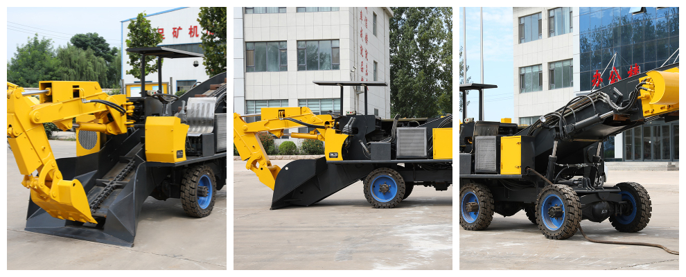 Pemuat mucking roda untuk lombong arang batu